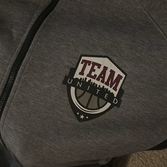 RARE Nike EYBL Team United Balaclava DriFit Hoodie zip up - Picture 3 of 6
